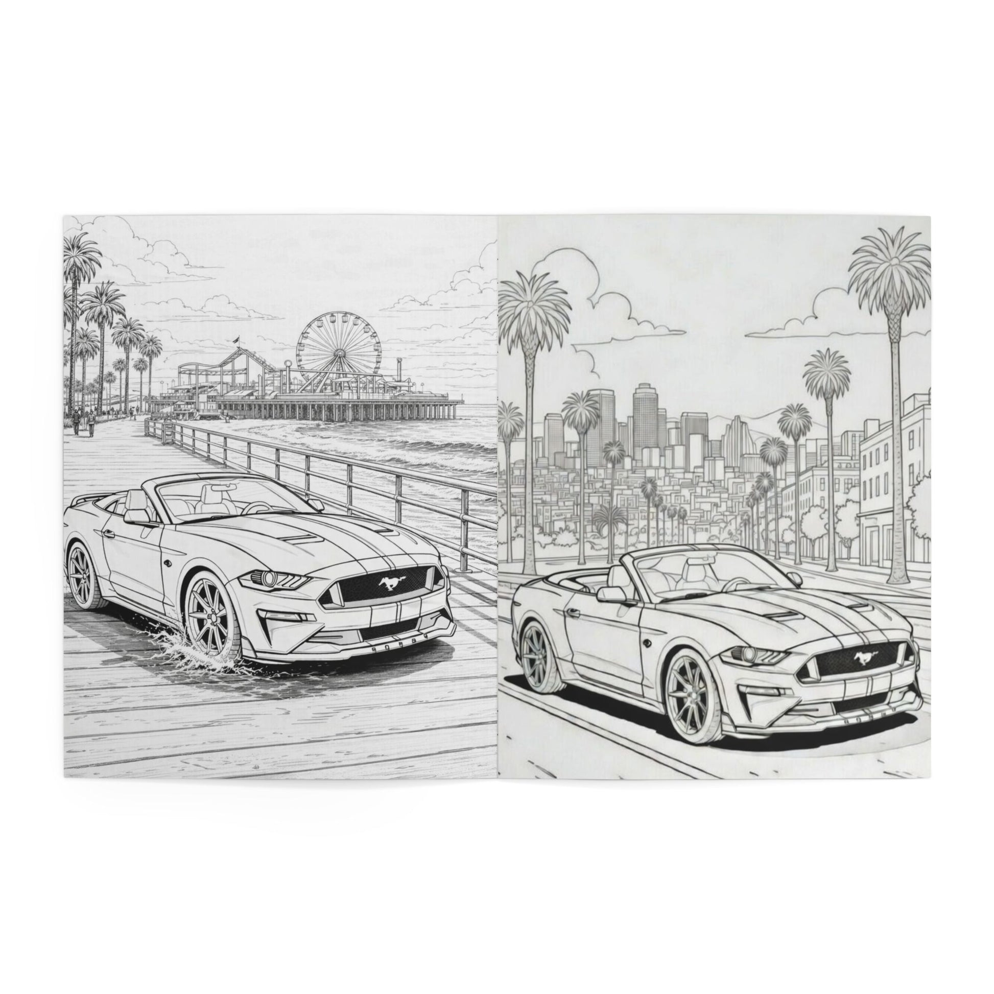 Mr. Trouble Mustang Coloring Book — Automotive Road Trip + Vampyro Crimson Designs