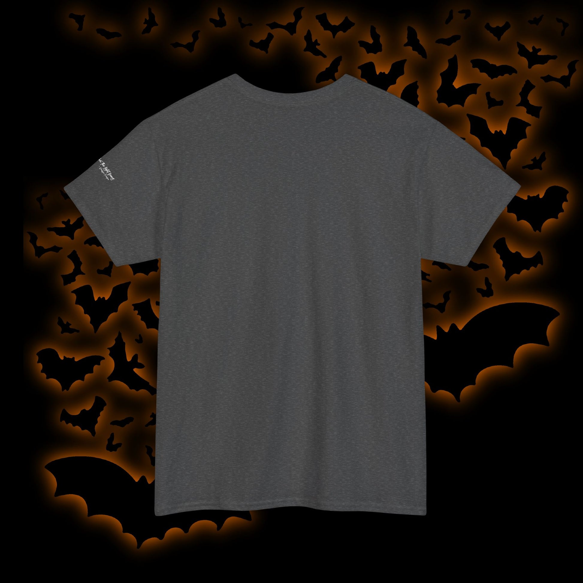 Limited Edition Autographed Vampyro Crimson Ethereal I am The Shadow the Light Fears Art Tee, Unisex Heavy Cotton Tee with Portrait Design, Ideal for Art Lovers, Casual Wear, Gifts for Occasions, Fashion Statement