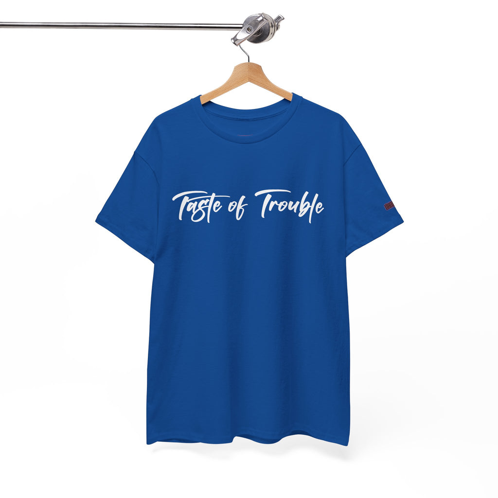 Taste of Trouble Vampyro Crimson Lyrics Unisex Heavy Cotton Tee - Casual Comfort, Everyday Wear, Gift for Friends, Stylish Casual Tee, Versatile Fashion