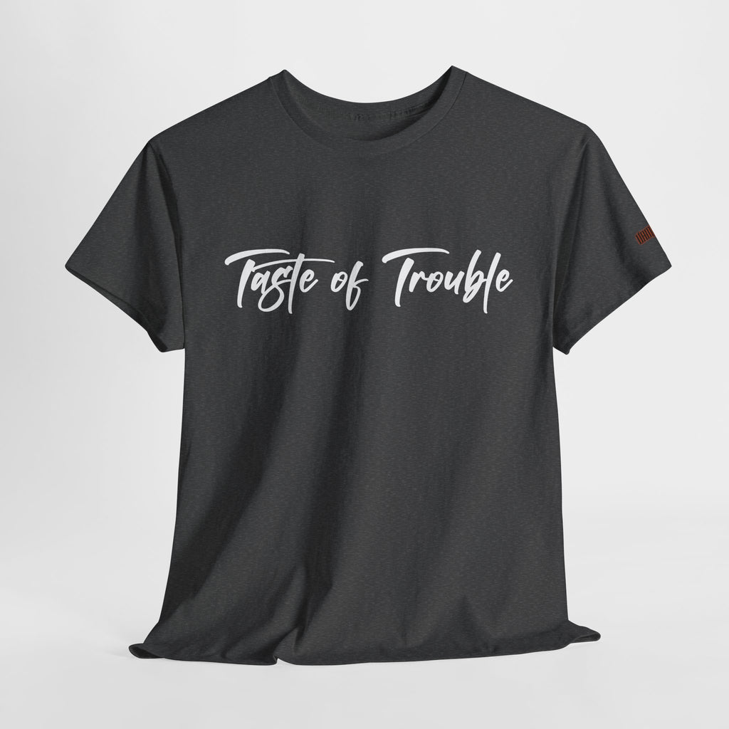Taste of Trouble Vampyro Crimson Lyrics Unisex Heavy Cotton Tee - Casual Comfort, Everyday Wear, Gift for Friends, Stylish Casual Tee, Versatile Fashion