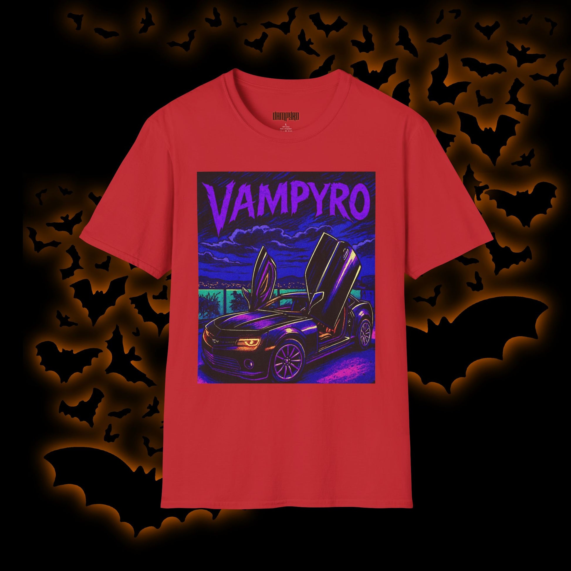 Vampyro Camaro Collectors T-Shirt, Graphic Tee for Car Lovers, Unisex T-Shirt, Retro Car Apparel, Gift for Auto Enthusiasts
