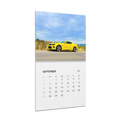 2026 Helios Wall Calendar — Monthly Scenic Helios Car Photos