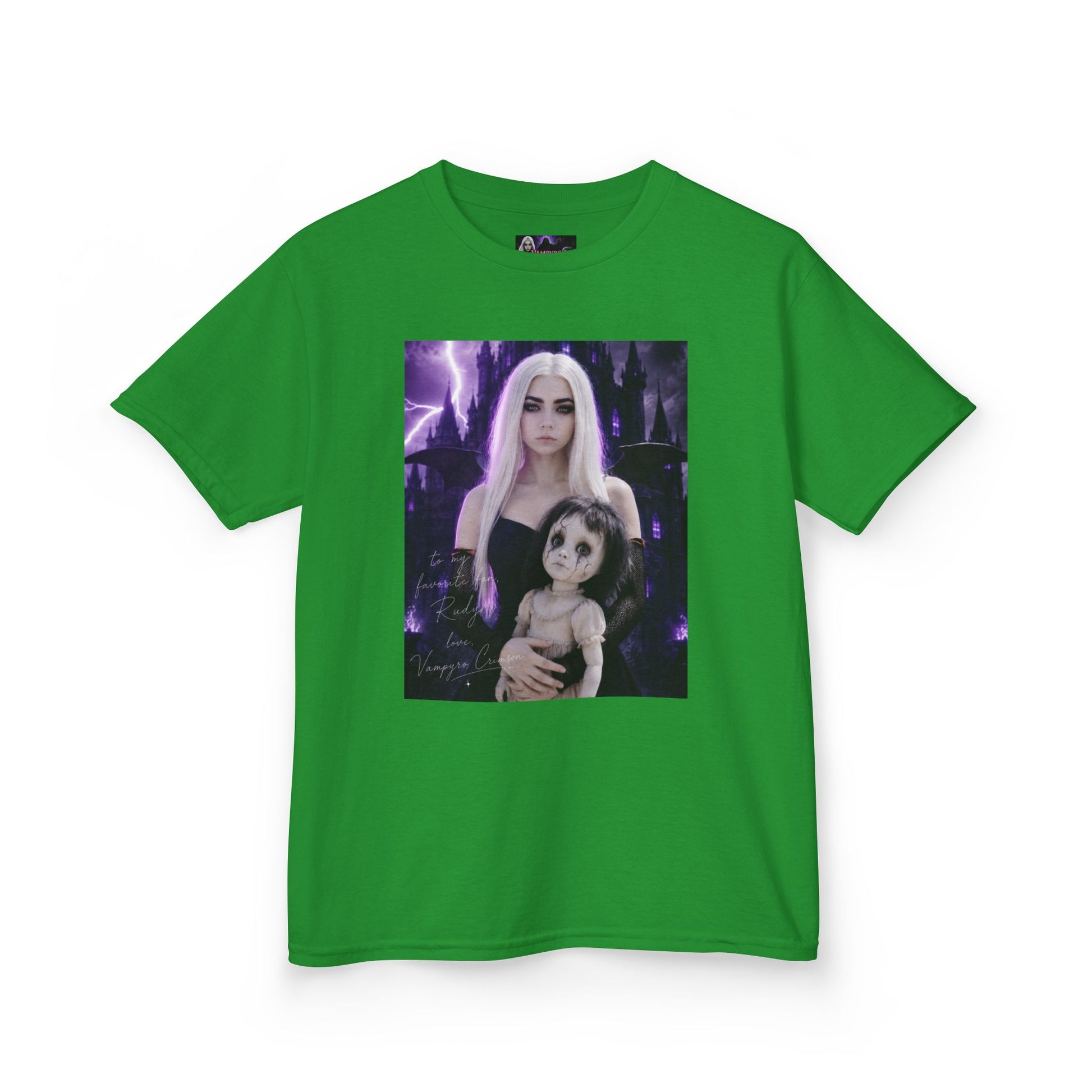 Vampyro Crimson “Haunted Music Box” Official Kids Tee – Gothic Doll Edition
