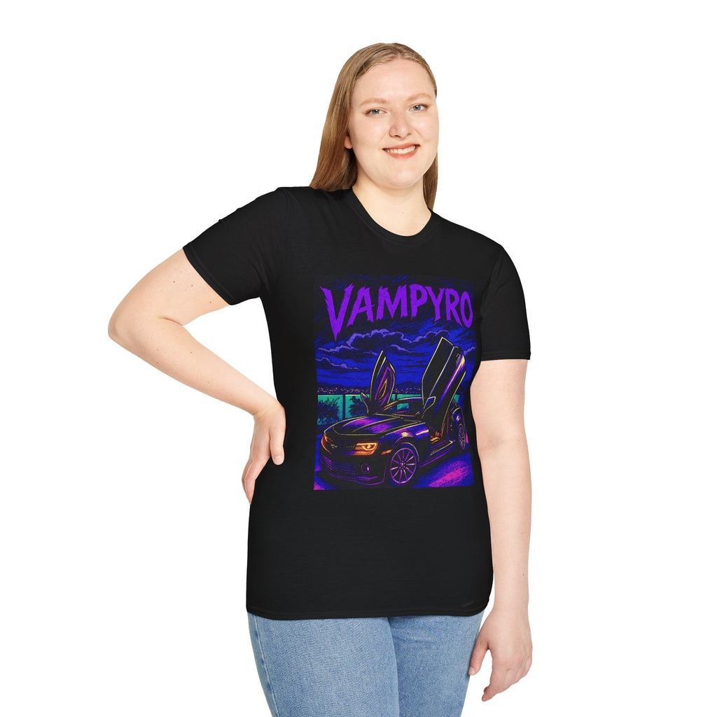 Vampyro Camaro Collectors T-Shirt, Graphic Tee for Car Lovers, Unisex T-Shirt, Retro Car Apparel, Gift for Auto Enthusiasts