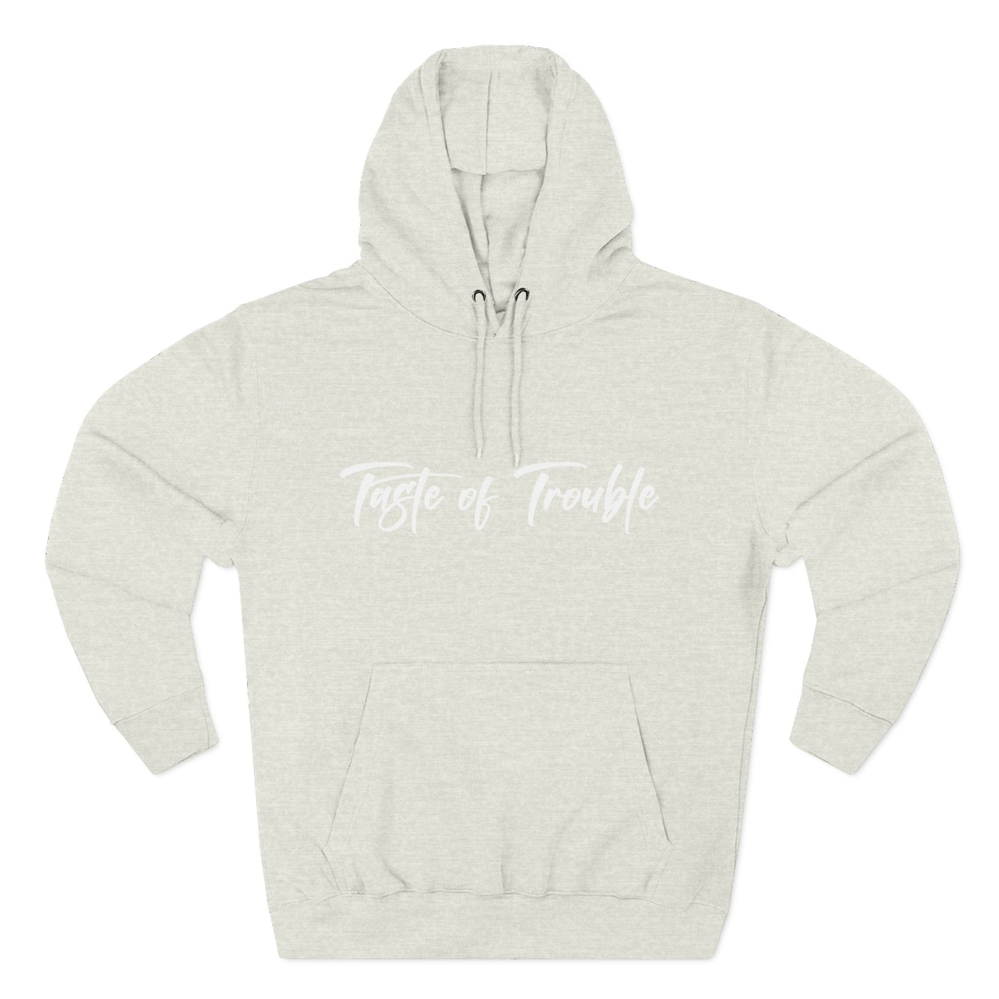 Taste of Trouble Fleece Pullover, Cozy Gift for Women, Casual Wear, Motivational Apparel, Holiday Gift