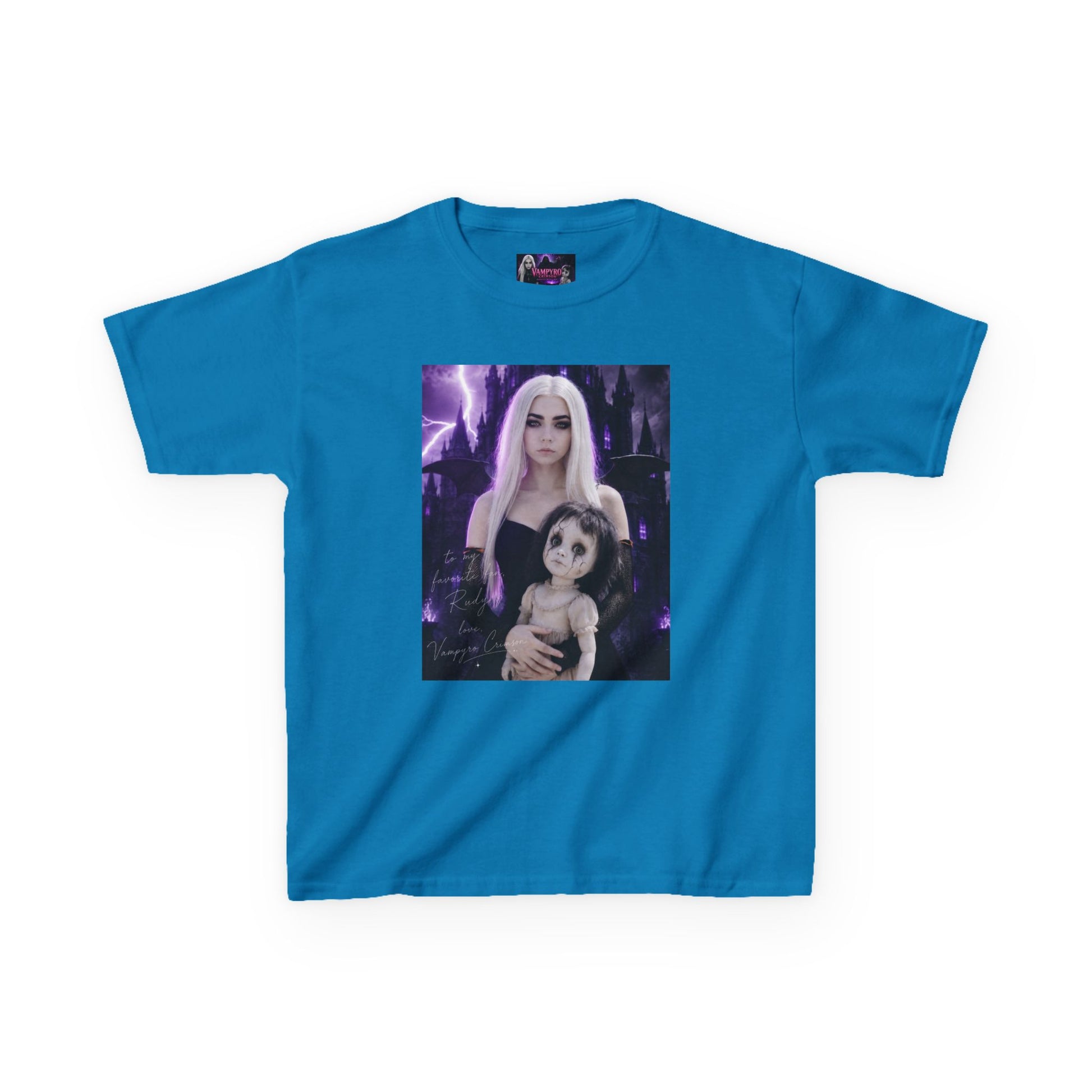 Vampyro Crimson “Haunted Music Box” Official Kids Tee – Gothic Doll Edition