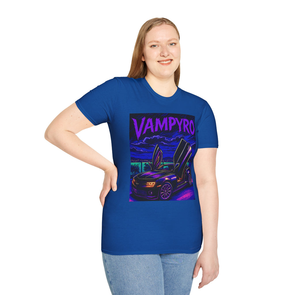Vampyro Camaro Collectors T-Shirt, Graphic Tee for Car Lovers, Unisex T-Shirt, Retro Car Apparel, Gift for Auto Enthusiasts