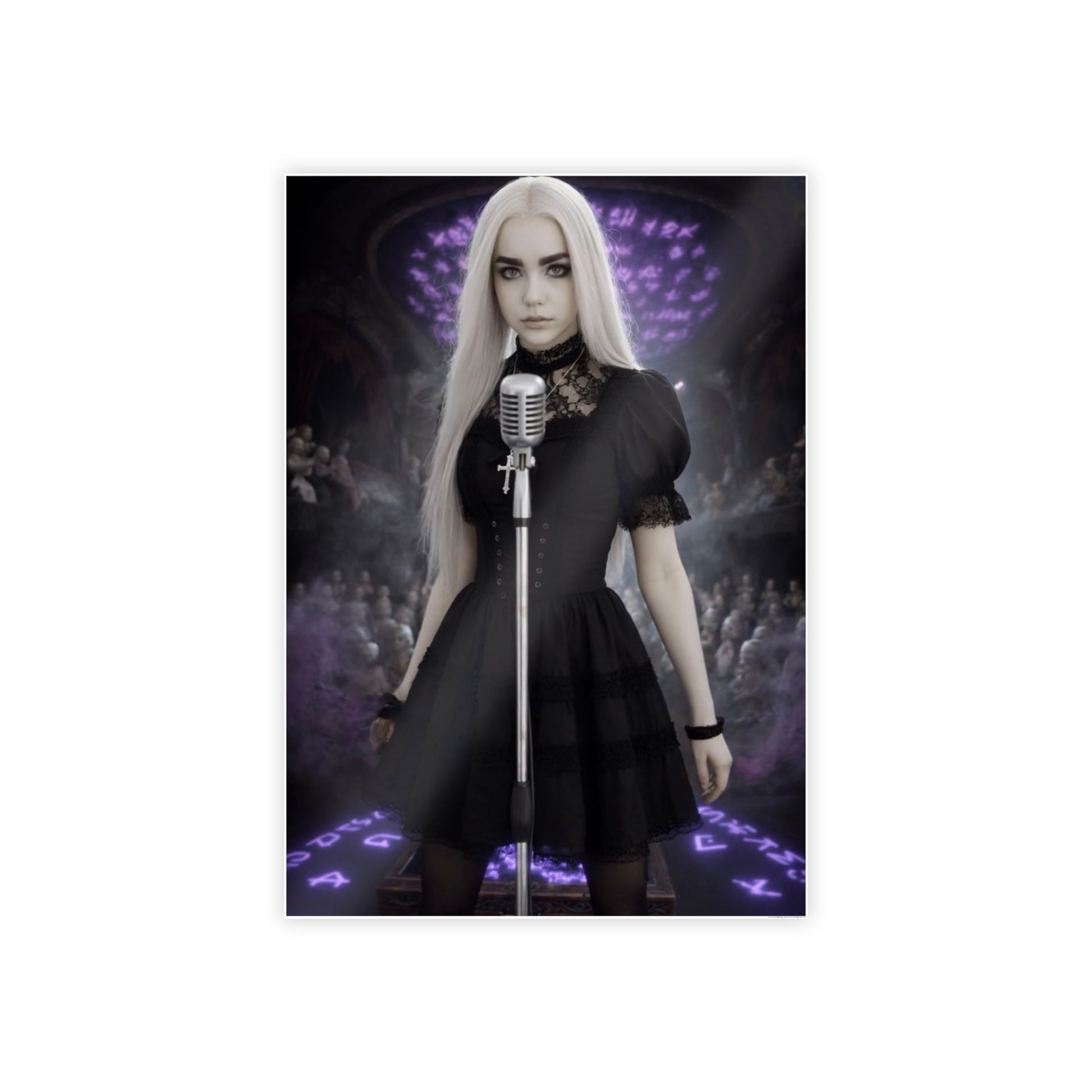 Vampyro Crimson Haunted Music Box Portrait Gloss Poster