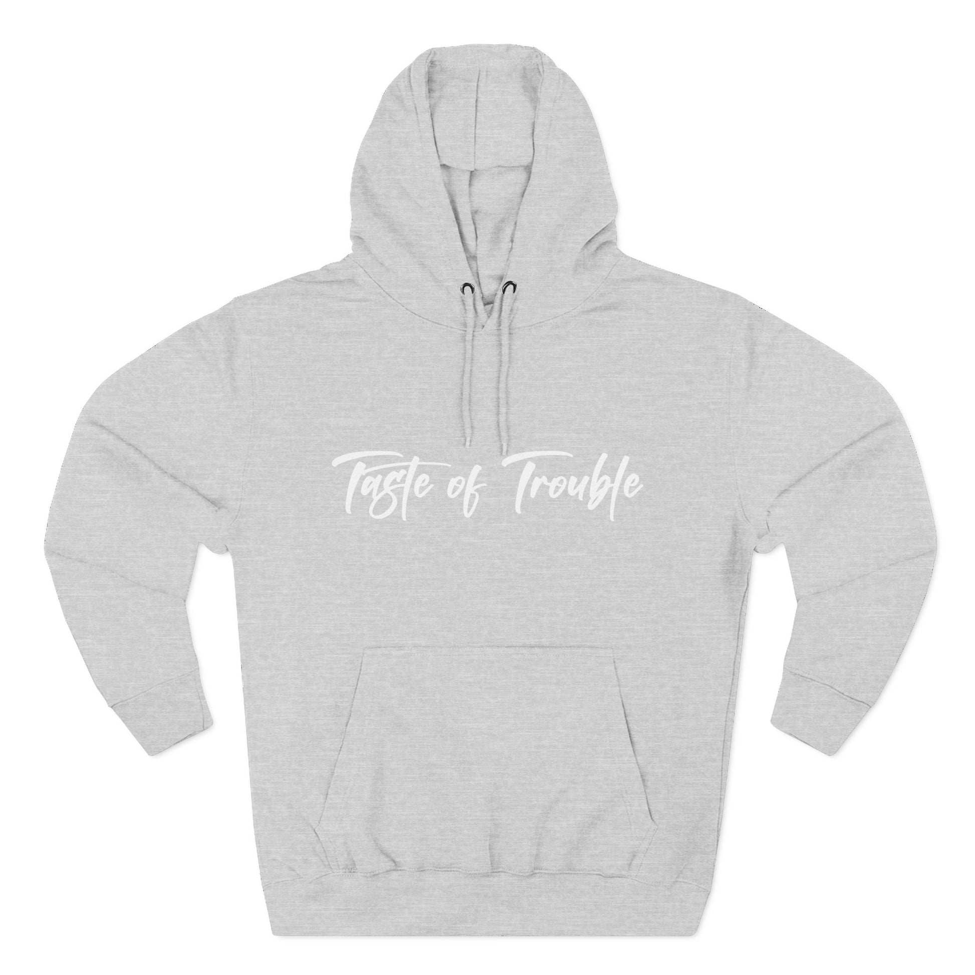 Taste of Trouble Fleece Pullover, Cozy Gift for Women, Casual Wear, Motivational Apparel, Holiday Gift