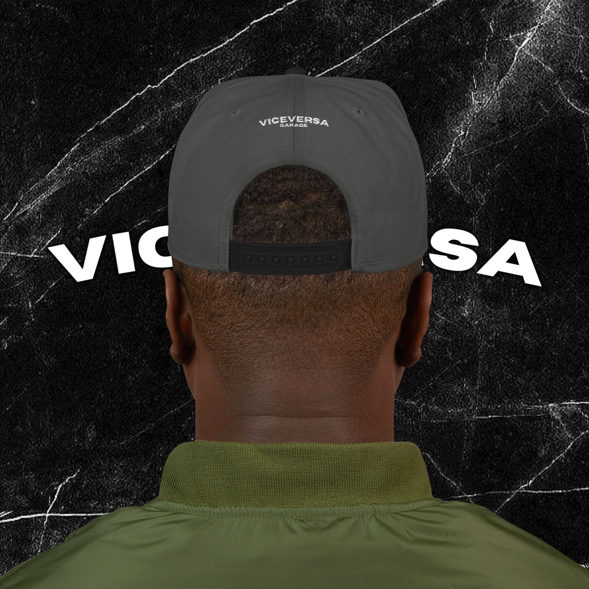 Embroidered Diamond Versa Snapback