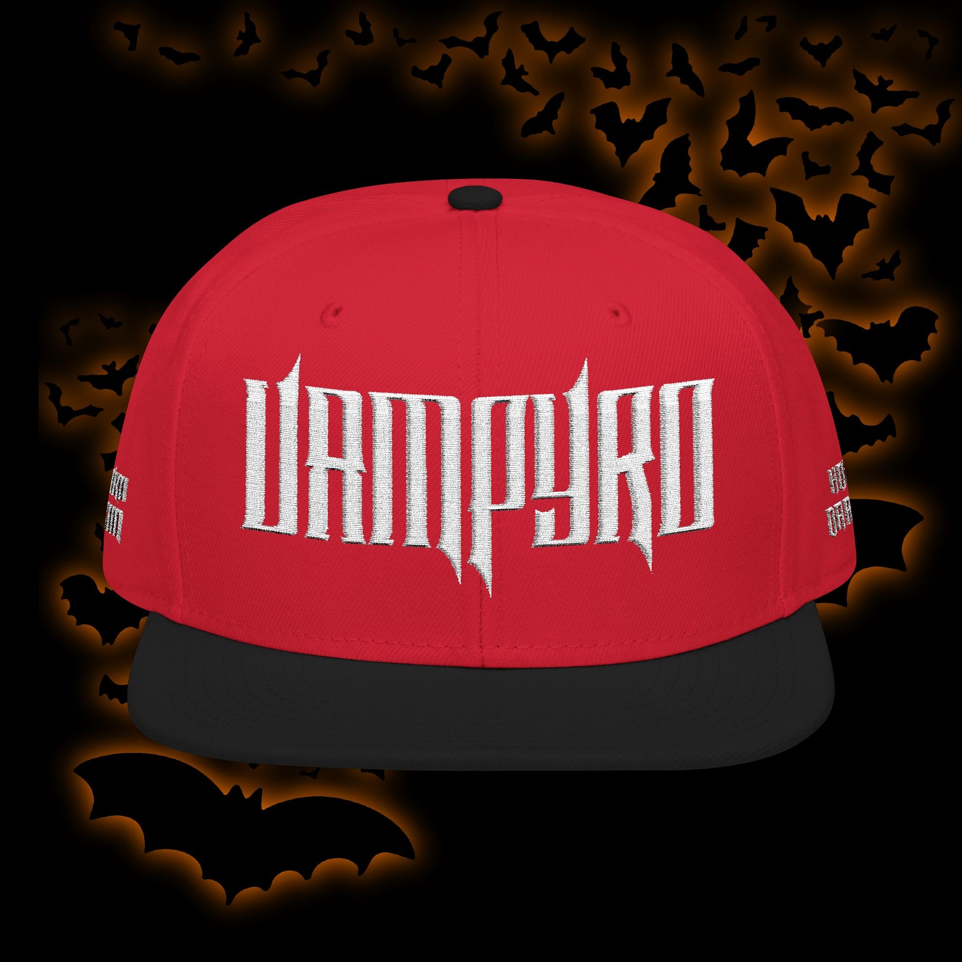 Vampyro Crimson Embroidered Snapback Hat