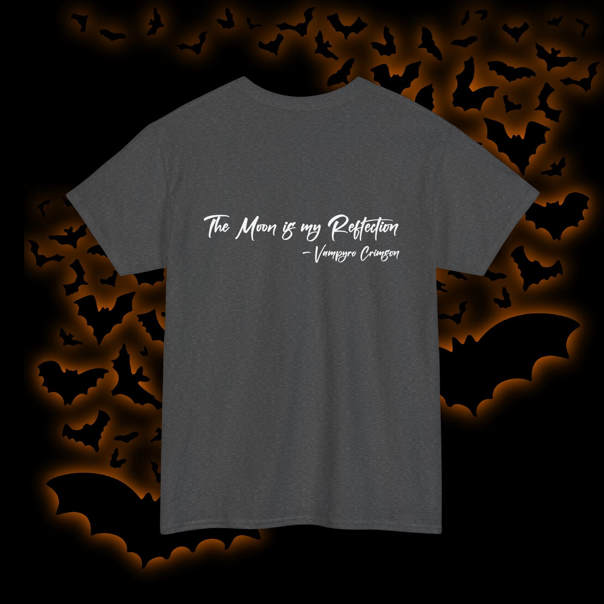 Vampyro Crimson Autographed Tee, Unisex Graphic T-Shirt, Boho Fashion, Animal Lover Gift, Unique Statement Apparel, Gift for Nature Enthusiasts