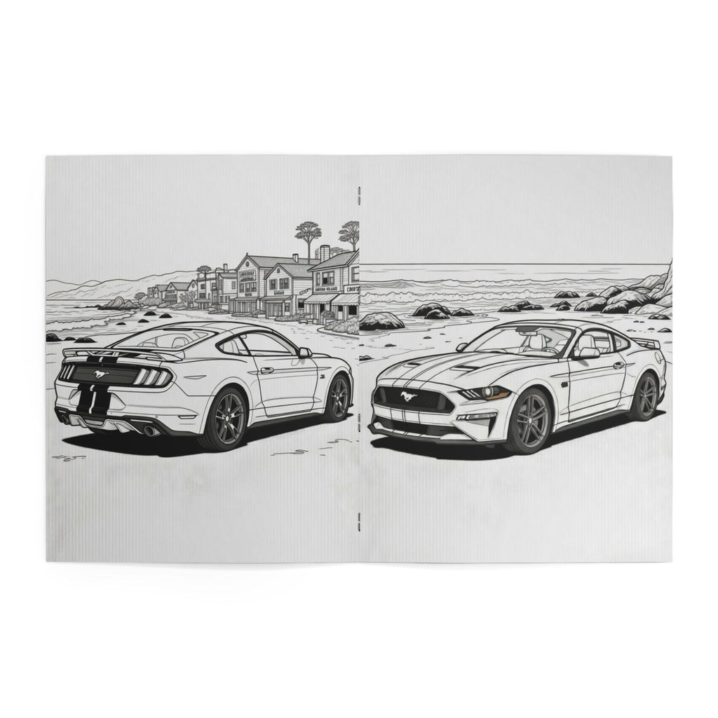 Mr. Trouble Mustang Coloring Book — Automotive Road Trip + Vampyro Crimson Designs