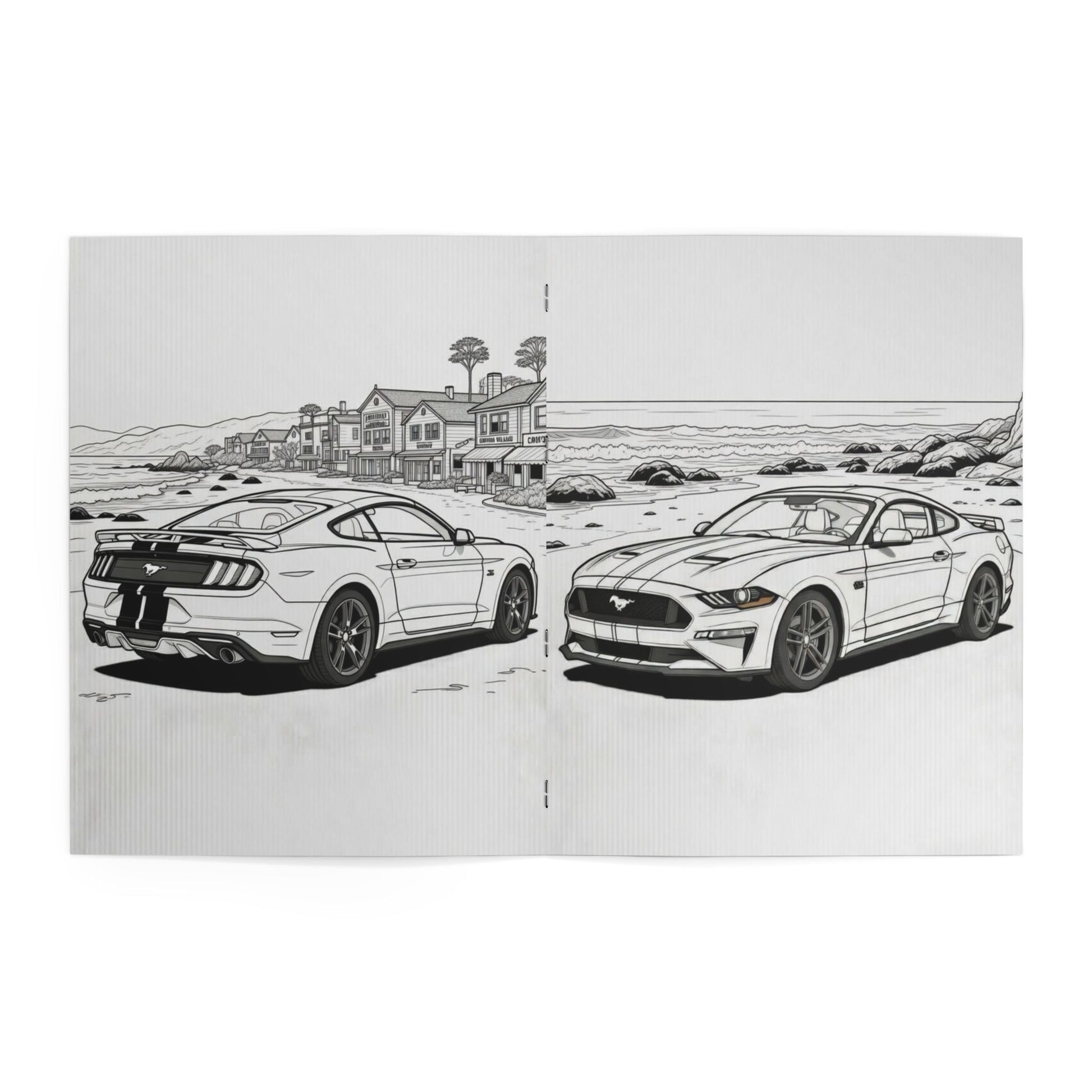 Mr. Trouble Mustang Coloring Book — Automotive Road Trip + Vampyro Crimson Designs