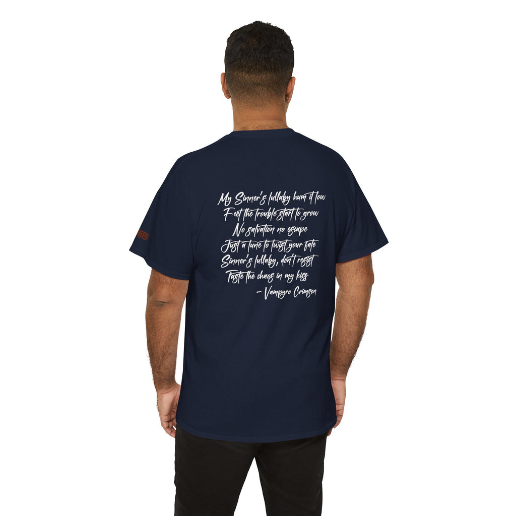 Taste of Trouble Vampyro Crimson Lyrics Unisex Heavy Cotton Tee - Casual Comfort, Everyday Wear, Gift for Friends, Stylish Casual Tee, Versatile Fashion