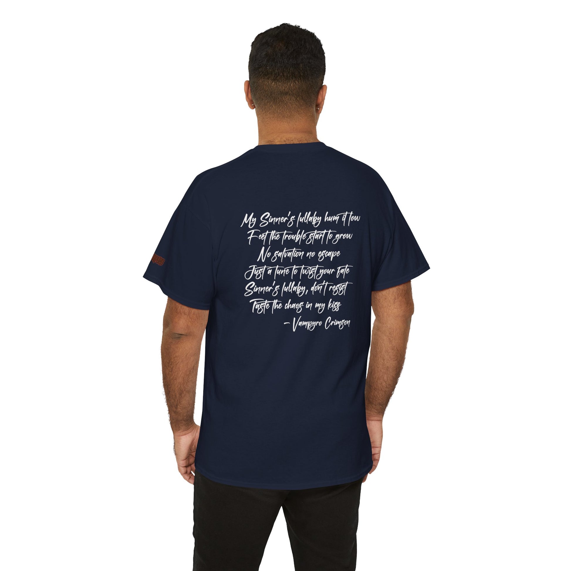 Taste of Trouble Vampyro Crimson Lyrics Unisex Heavy Cotton Tee - Casual Comfort, Everyday Wear, Gift for Friends, Stylish Casual Tee, Versatile Fashion