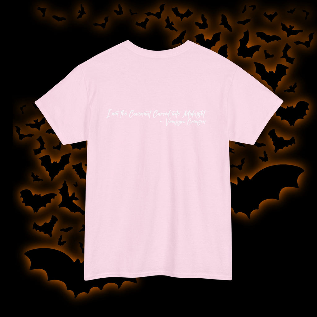Digitally Autographed Vampyro Crimson Gothic Art Unisex Tee, Halloween Shirt, Alternative Fashion, Spooky Graphic Tee, Witchy Aesthetic Clothing, Edgy Outfit Idea