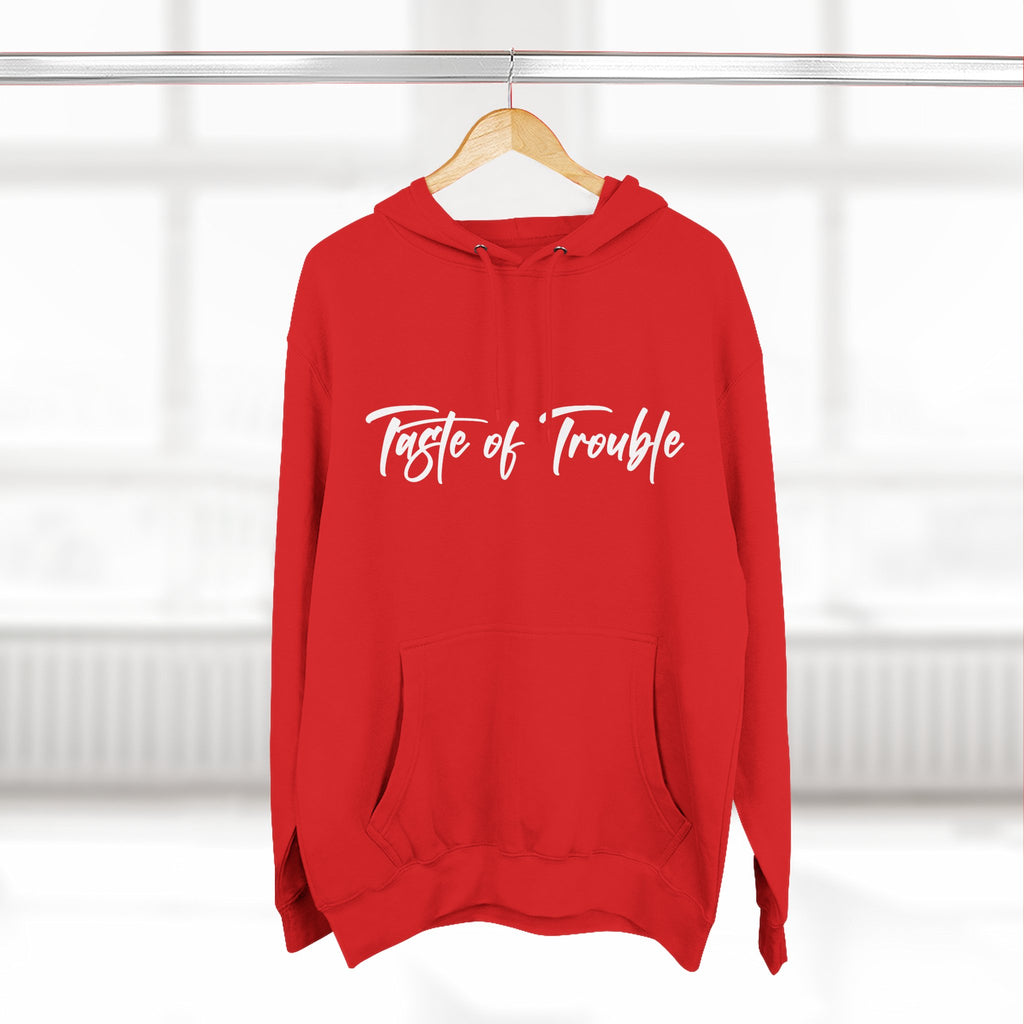 Taste of Trouble Fleece Pullover, Cozy Gift for Women, Casual Wear, Motivational Apparel, Holiday Gift