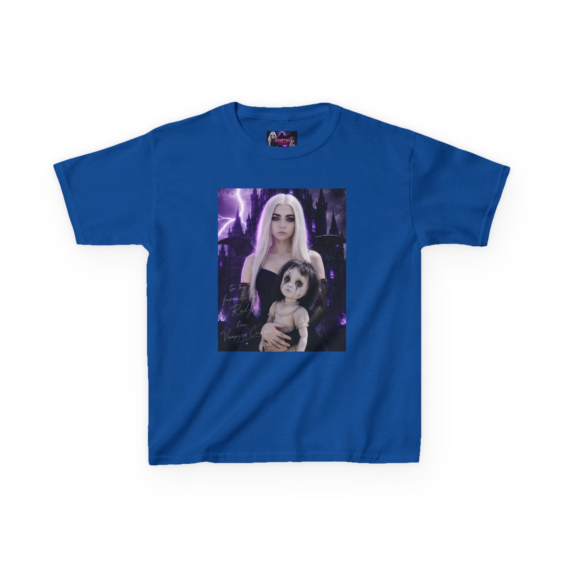 Vampyro Crimson “Haunted Music Box” Official Kids Tee – Gothic Doll Edition