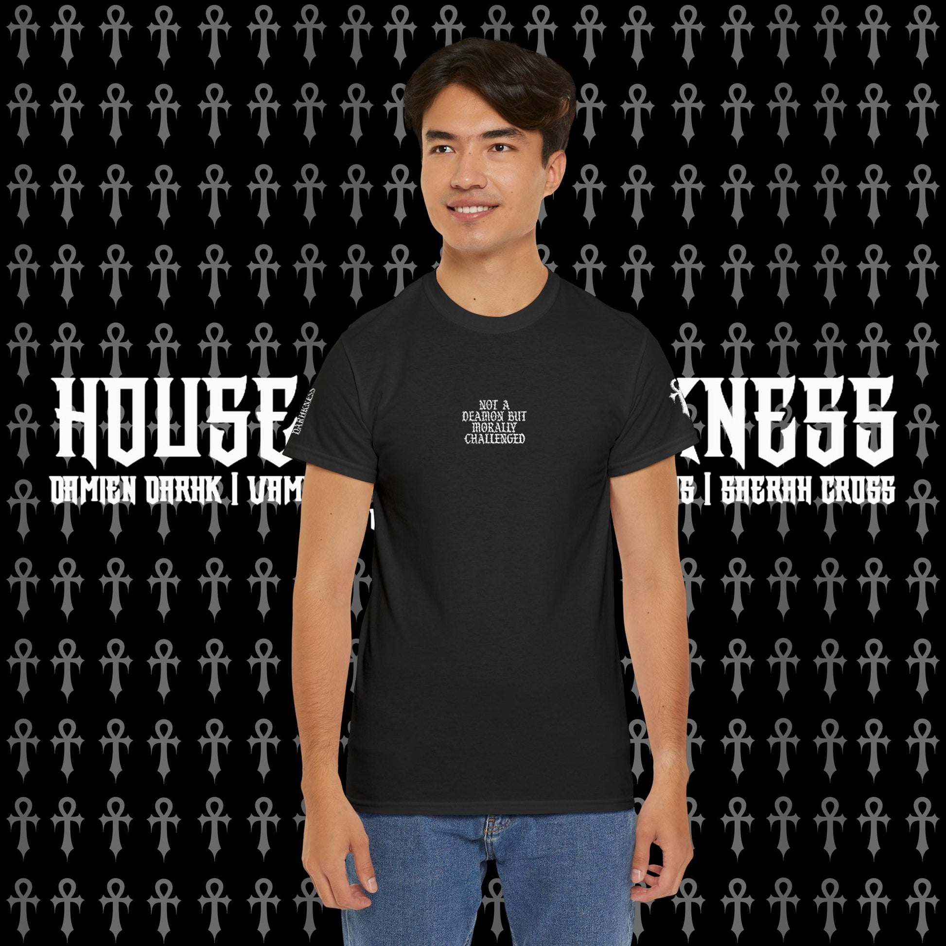 Not a Demon but Morally Challenged - Embroidered Tee