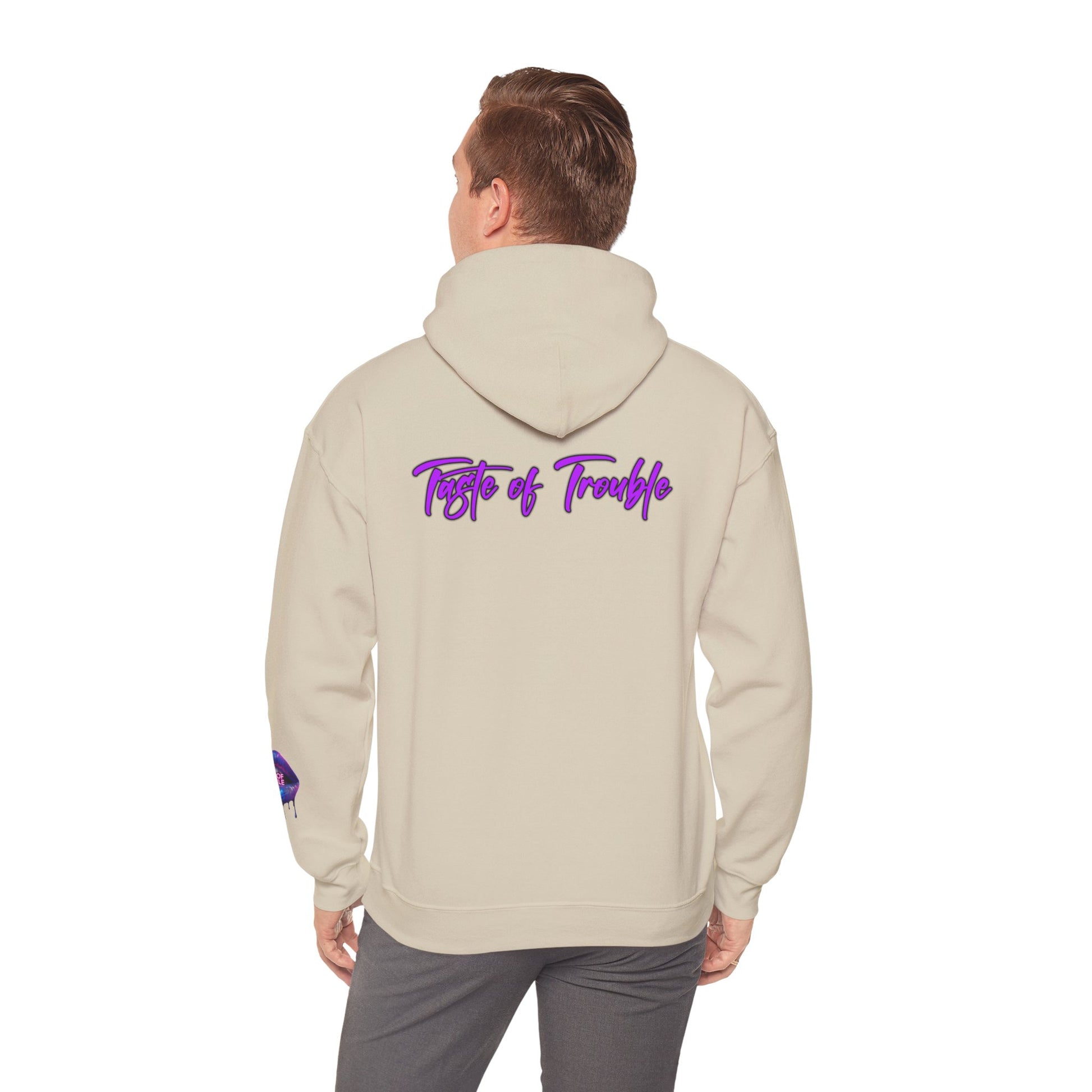 Taste of Trouble Inspirational Hoodie for Creative Souls, Motivational Sweatshirt, Unisex Heavy Blend, Modern Casual Wear, Gift for Artists, Trendy [...]