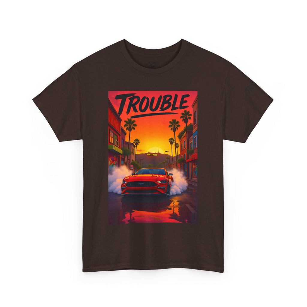 Trouble Retro Trouble Graphic Tee, Unisex Cotton T-Shirt, Cool Streetwear Shirt, Casual Summer Tee, Gift for Car Lovers