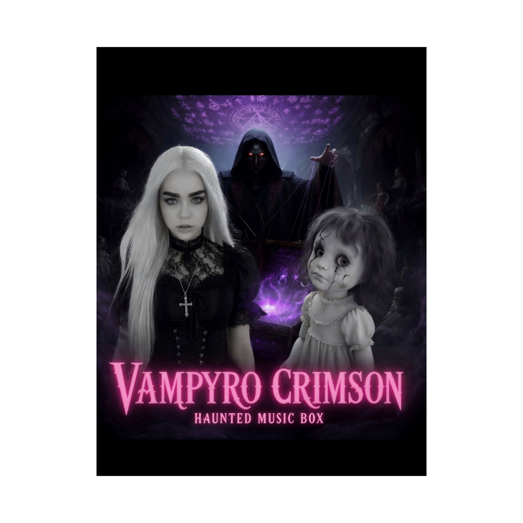 Vampyro Crimson Haunted Music Box Matte Poster