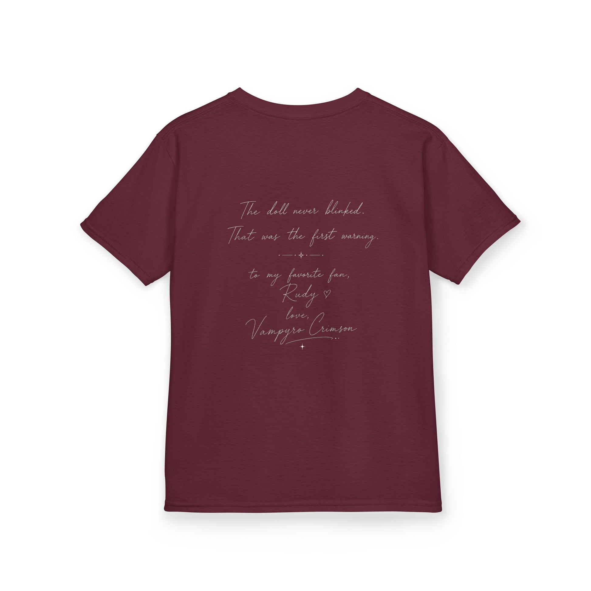 Vampyro Crimson – Haunted Music Box Kids Gothic Horror T-Shirt