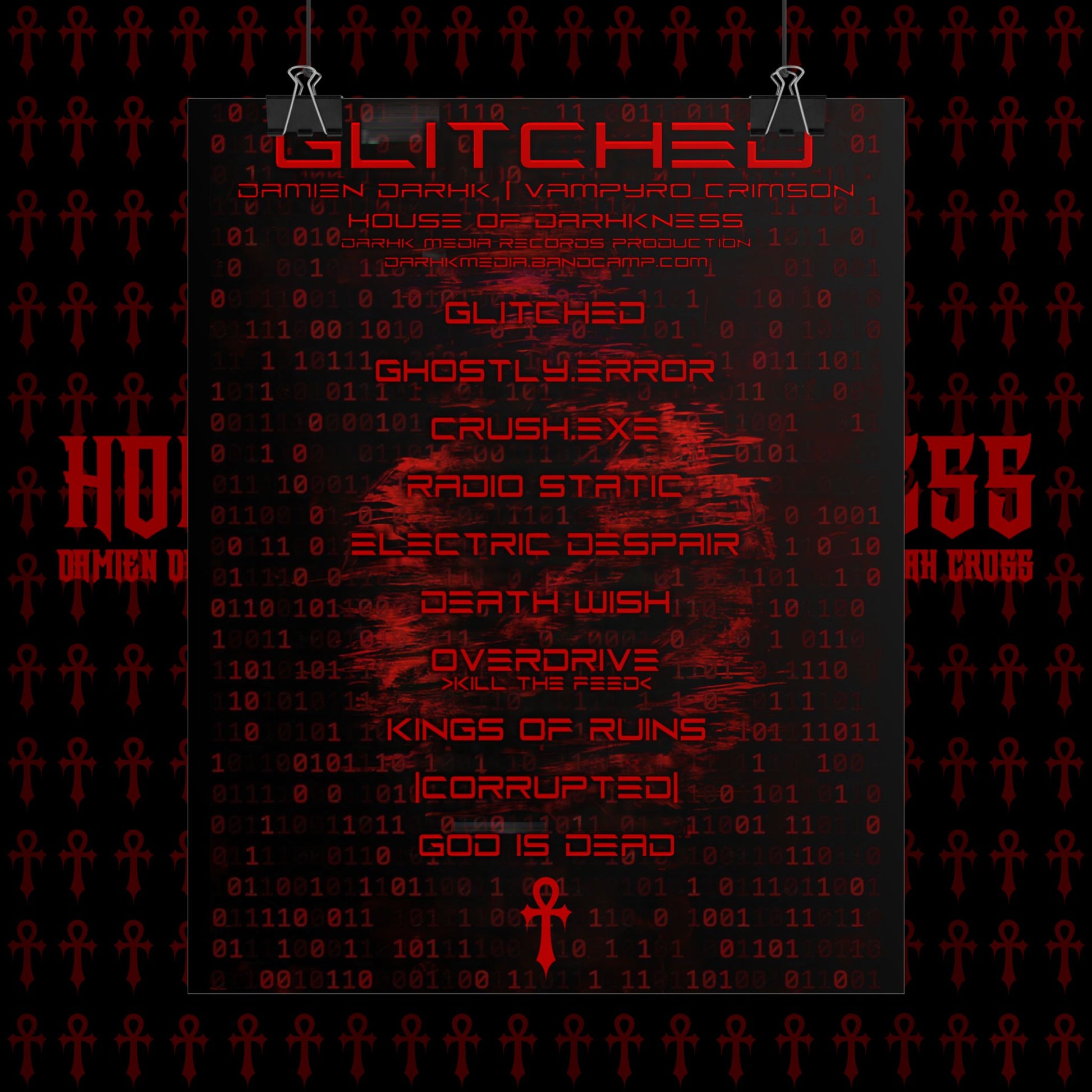 GLITCHED Music Poster
