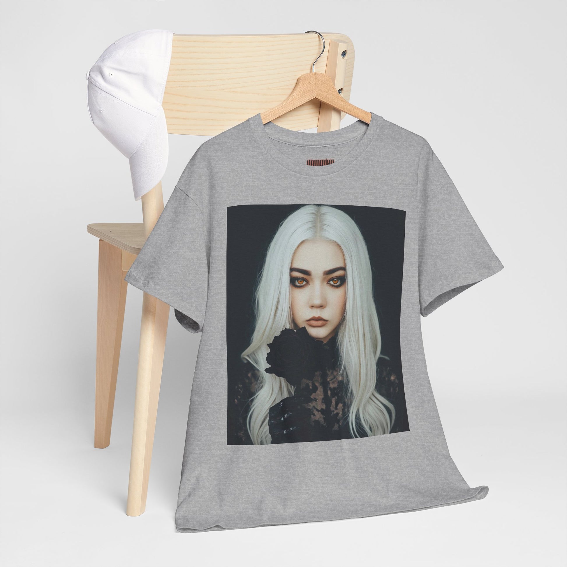 Digitally Autographed Vampyro Crimson Gothic Art Unisex Tee, Halloween Shirt, Alternative Fashion, Spooky Graphic Tee, Witchy Aesthetic Clothing, Edgy Outfit Idea