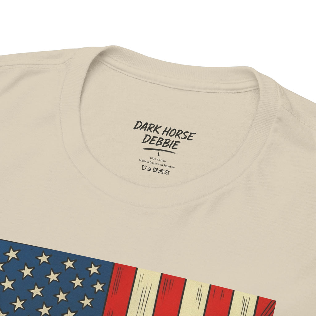 Dark Horse Debbie Patriotic Car Enthusiast Tee - Perfect for Independence Day, Gift for Dad, Car Show, Track Day, Summer Style