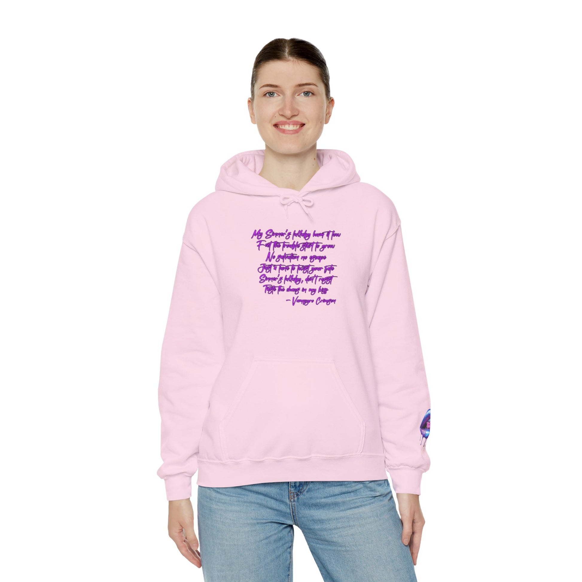 Taste of Trouble Inspirational Hoodie for Creative Souls, Motivational Sweatshirt, Unisex Heavy Blend, Modern Casual Wear, Gift for Artists, Trendy [...]