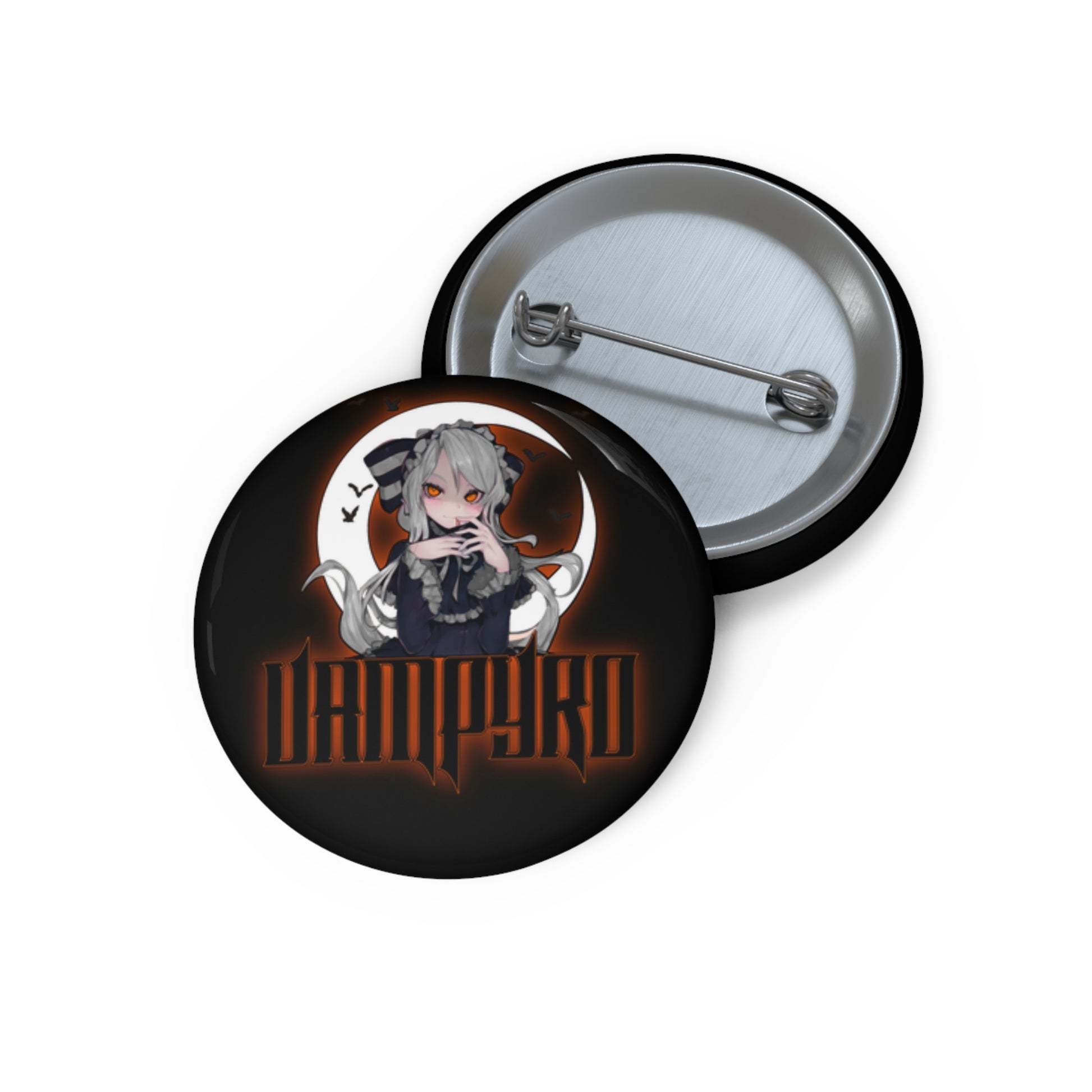 Vampyro Original Custom Collectors Pin Buttons for Fans, Vampire Theme, Unique Accessories, Fun Gifts, Collectible Badges, Event Giveaways