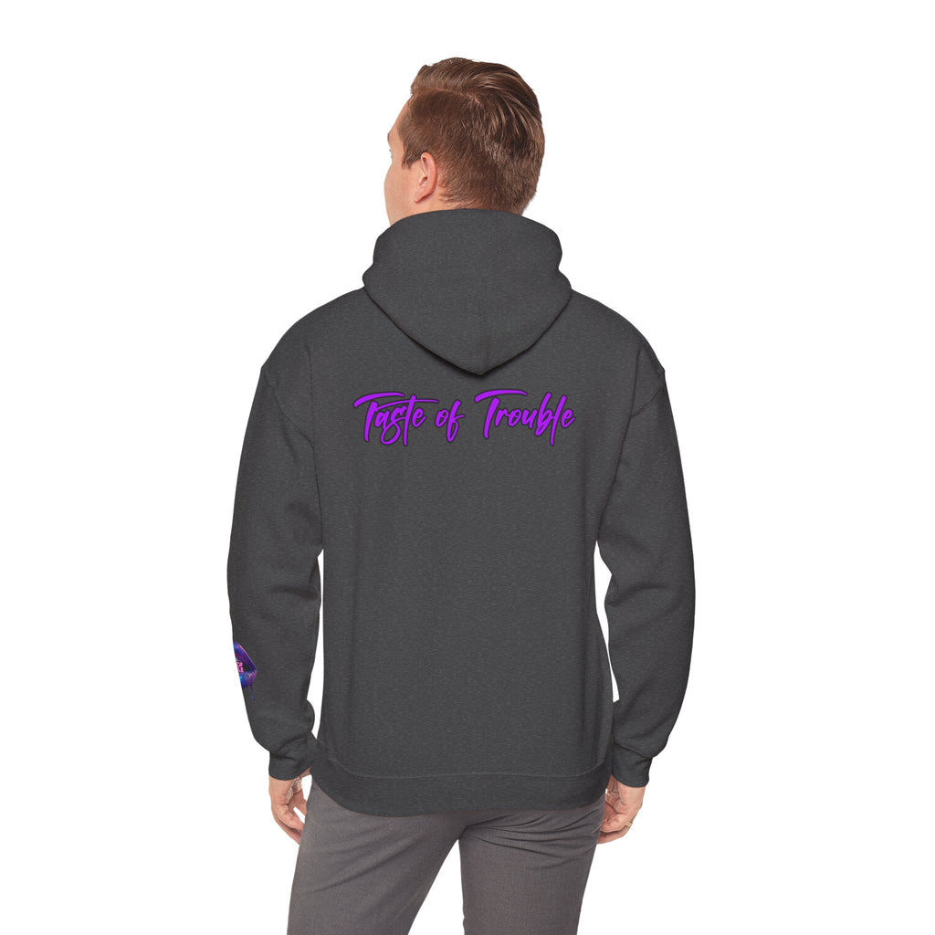 Taste of Trouble Inspirational Hoodie for Creative Souls, Motivational Sweatshirt, Unisex Heavy Blend, Modern Casual Wear, Gift for Artists, Trendy [...]
