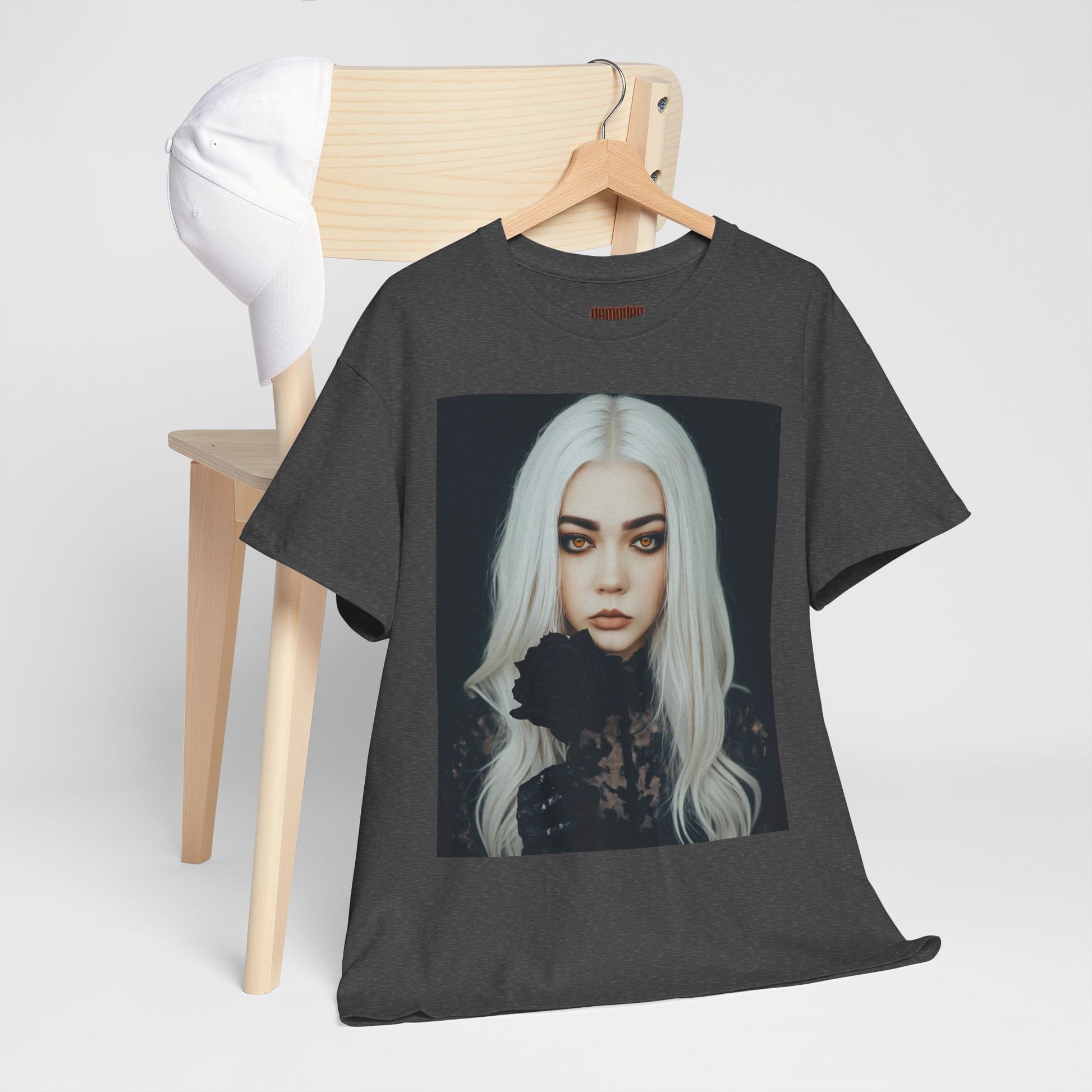 Digitally Autographed Vampyro Crimson Gothic Art Unisex Tee, Halloween Shirt, Alternative Fashion, Spooky Graphic Tee, Witchy Aesthetic Clothing, Edgy Outfit Idea
