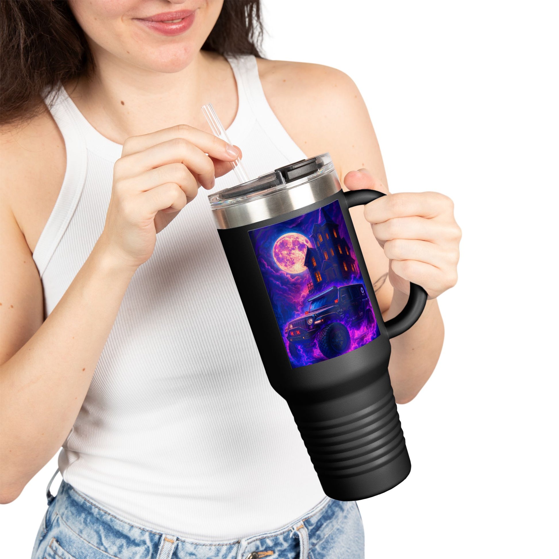 Pap Jeep Enthusiast Cosmic Adventure Insulated Travel Mug, 40oz - Perfect for Road Trips, Camping, and Stargazing - Unique Gifts for Wanderlusters, Coffee [...]