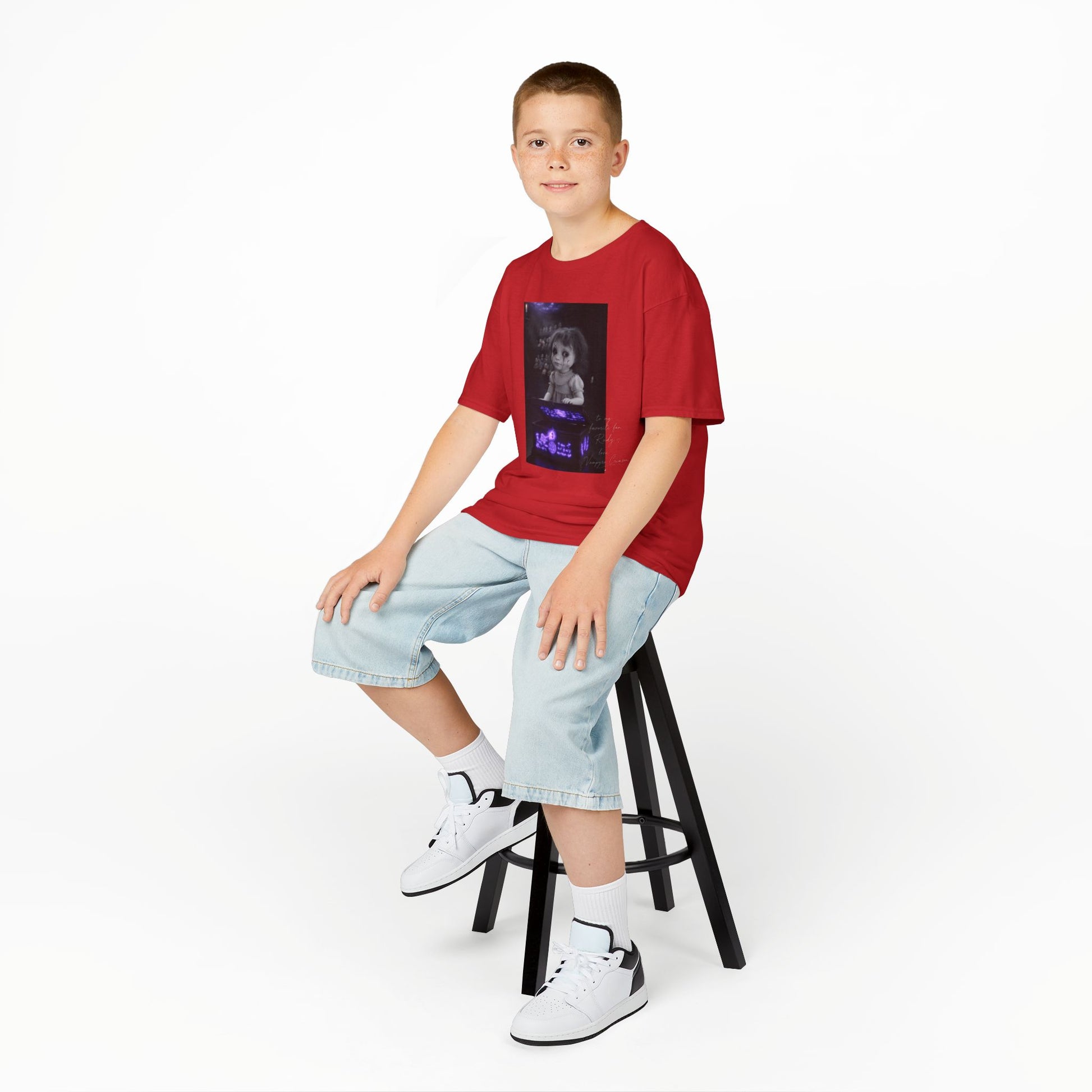 Vampyro Crimson – Haunted Music Box Kids Gothic Horror T-Shirt