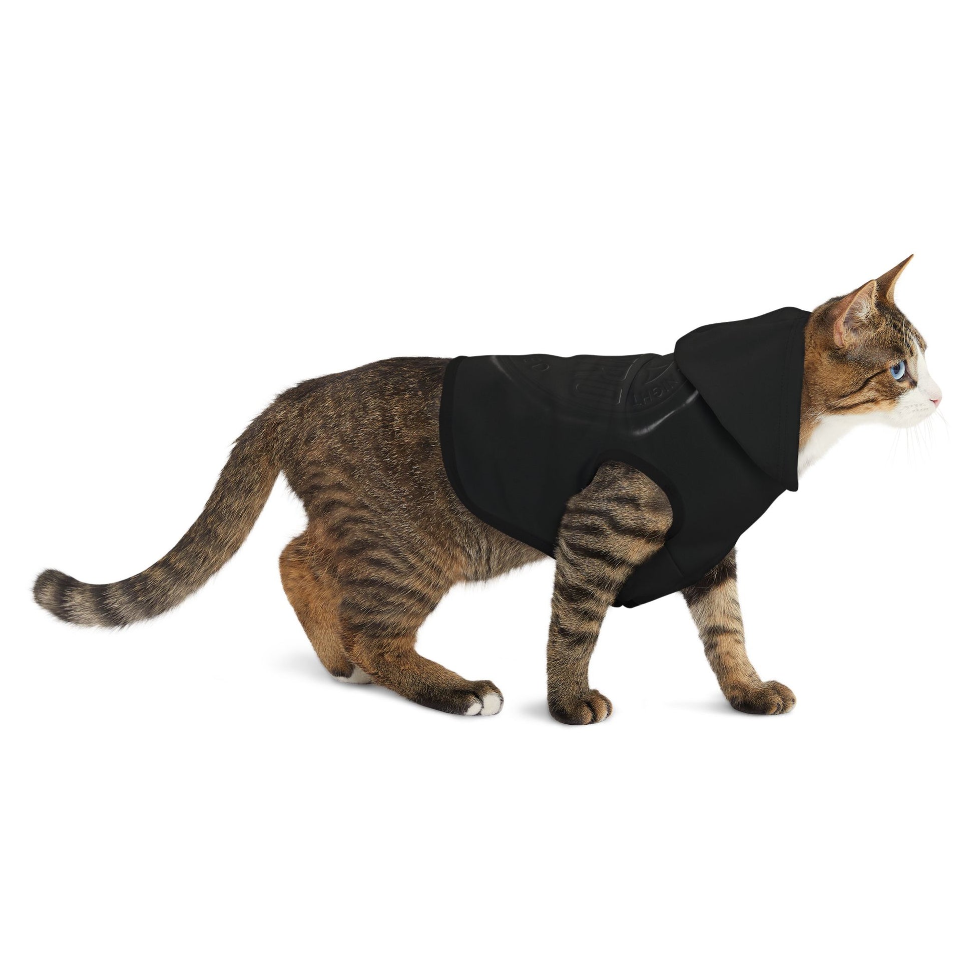 Vampyro Crimson Built for The Night Certified Black Pet Hoodie — Lightweight Hooded Dog & Cat Sweater