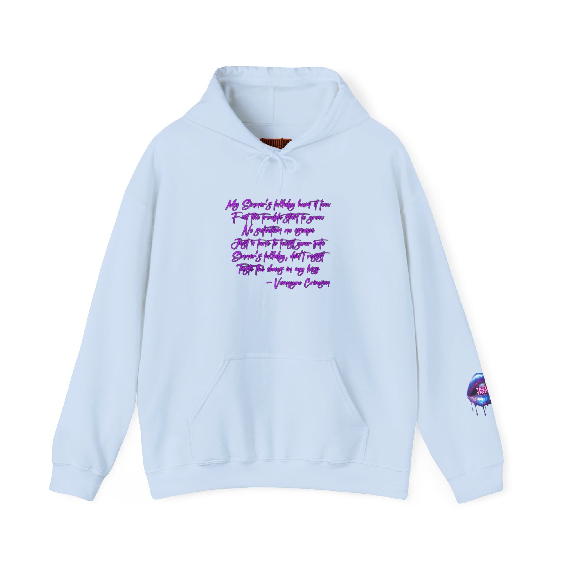Taste of Trouble Inspirational Hoodie for Creative Souls, Motivational Sweatshirt, Unisex Heavy Blend, Modern Casual Wear, Gift for Artists, Trendy [...]