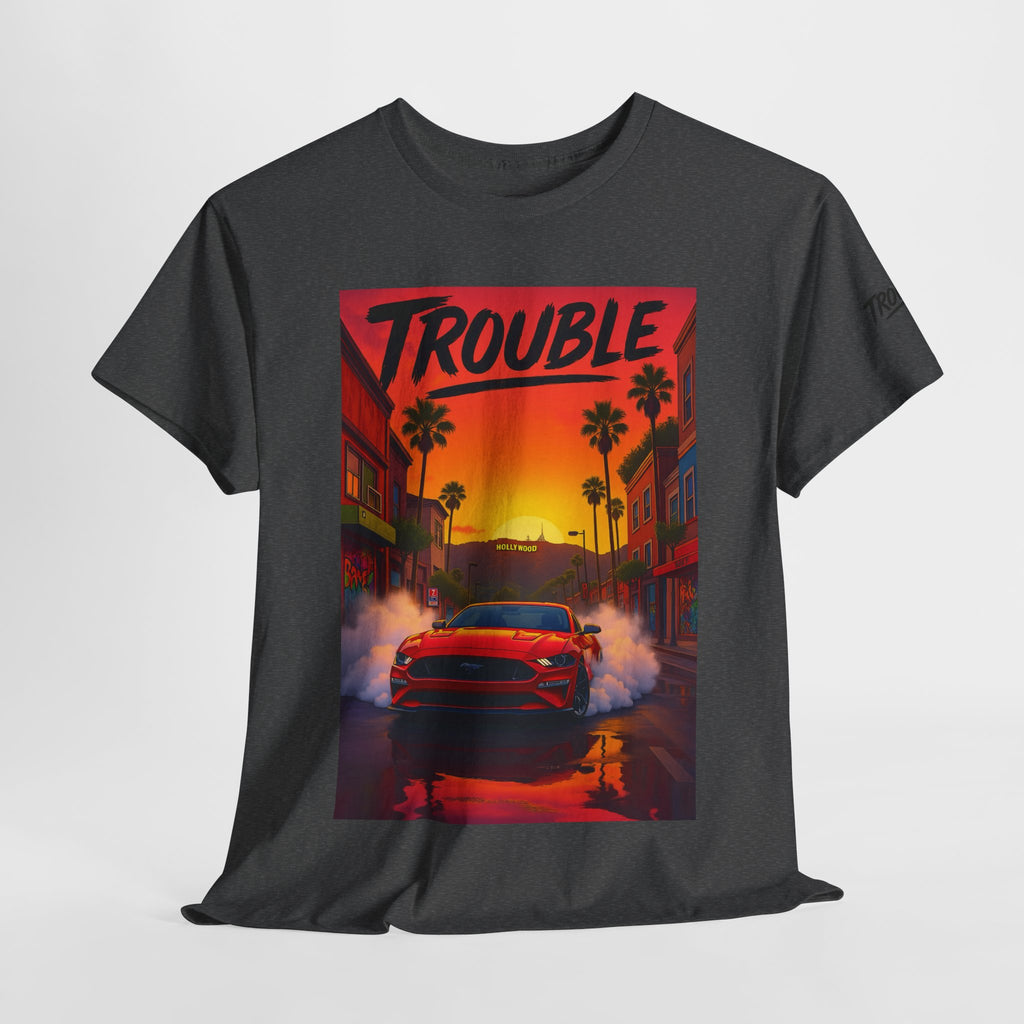 Trouble Retro Trouble Graphic Tee, Unisex Cotton T-Shirt, Cool Streetwear Shirt, Casual Summer Tee, Gift for Car Lovers
