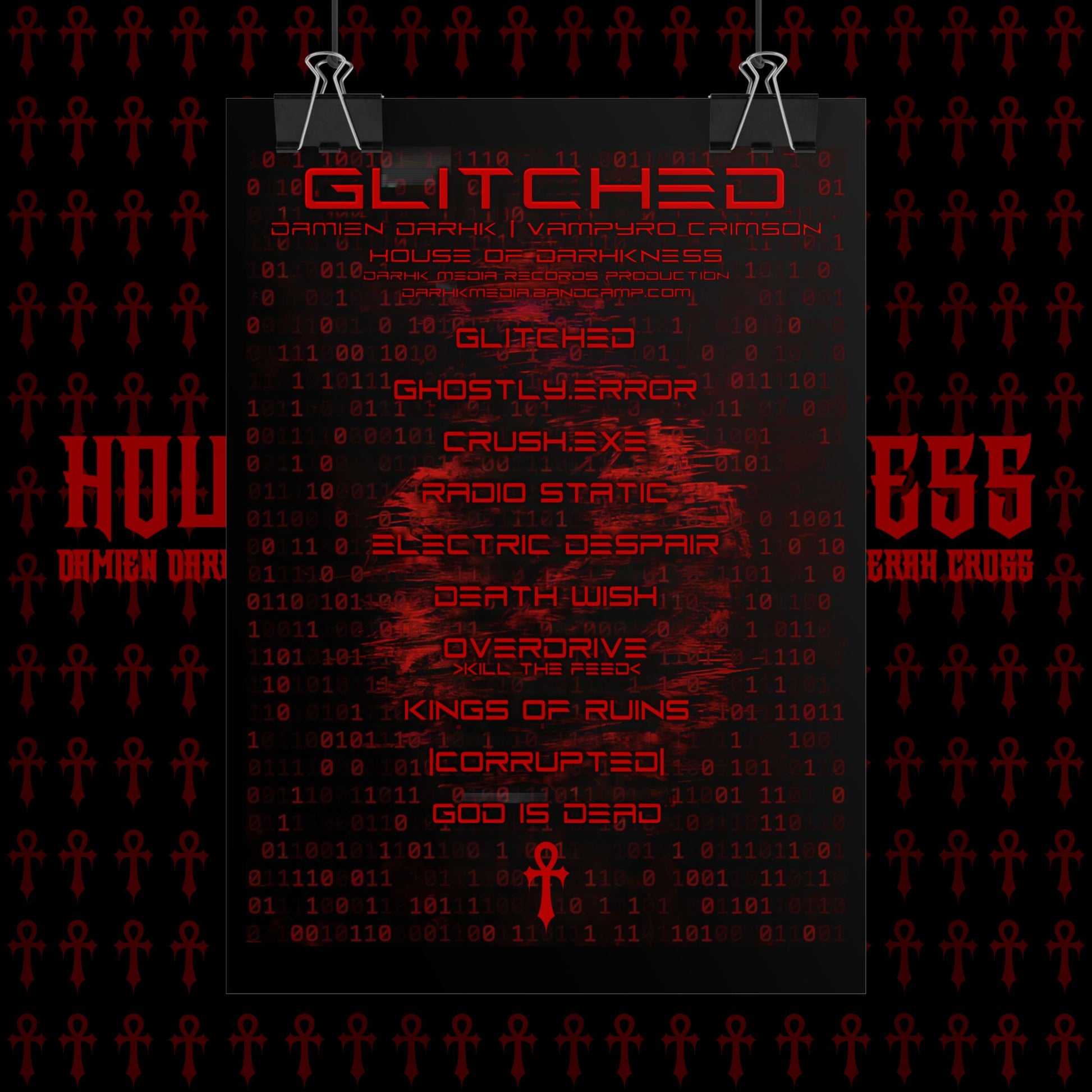 GLITCHED Music Poster