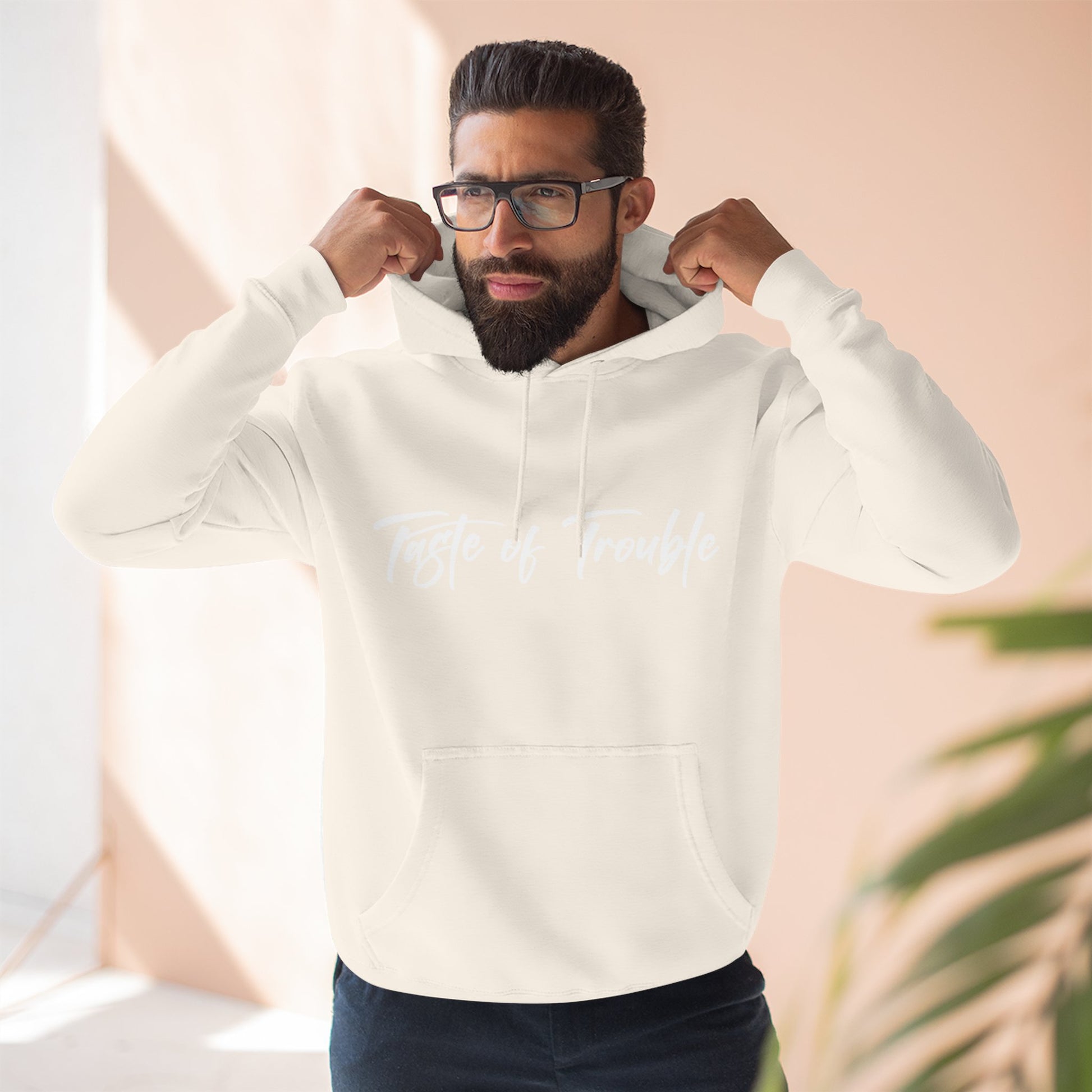 Taste of Trouble Fleece Pullover, Cozy Gift for Women, Casual Wear, Motivational Apparel, Holiday Gift