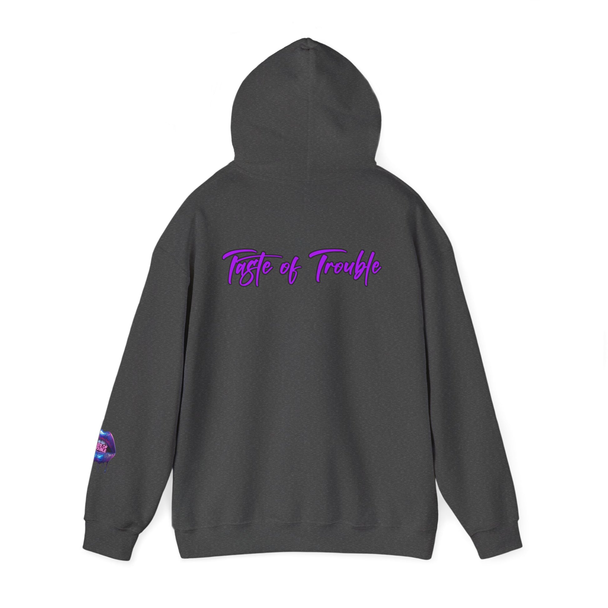 Taste of Trouble Inspirational Hoodie for Creative Souls, Motivational Sweatshirt, Unisex Heavy Blend, Modern Casual Wear, Gift for Artists, Trendy [...]