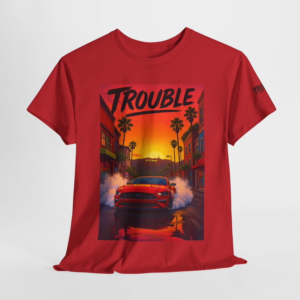 Trouble Retro Trouble Graphic Tee, Unisex Cotton T-Shirt, Cool Streetwear Shirt, Casual Summer Tee, Gift for Car Lovers