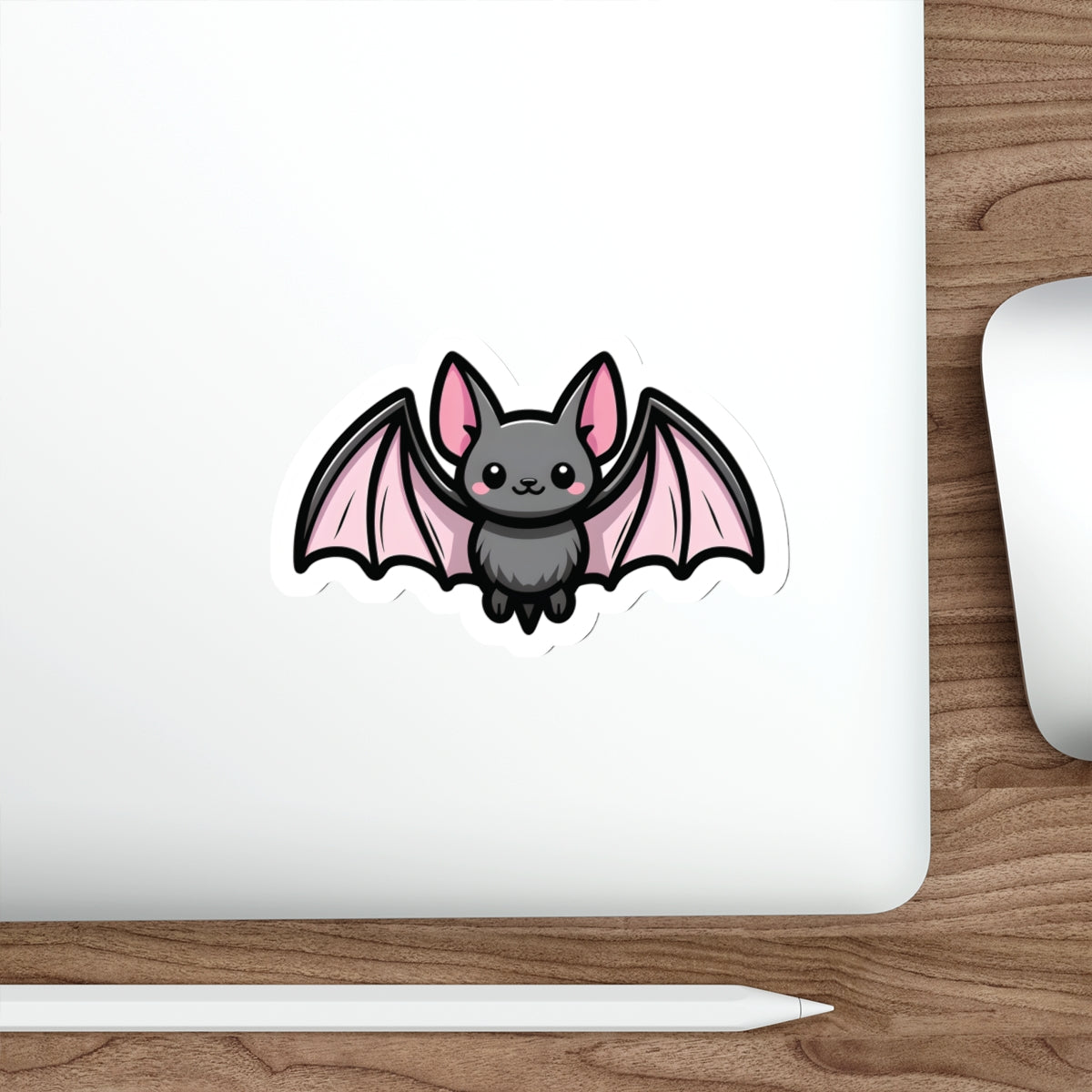 Vampyro Crimson's Cute Bat Die-Cut Stickers, Halloween Decor, Laptop Accessories, Kawaii Bat Sticker, Gift for Animal Lovers, Party Favors