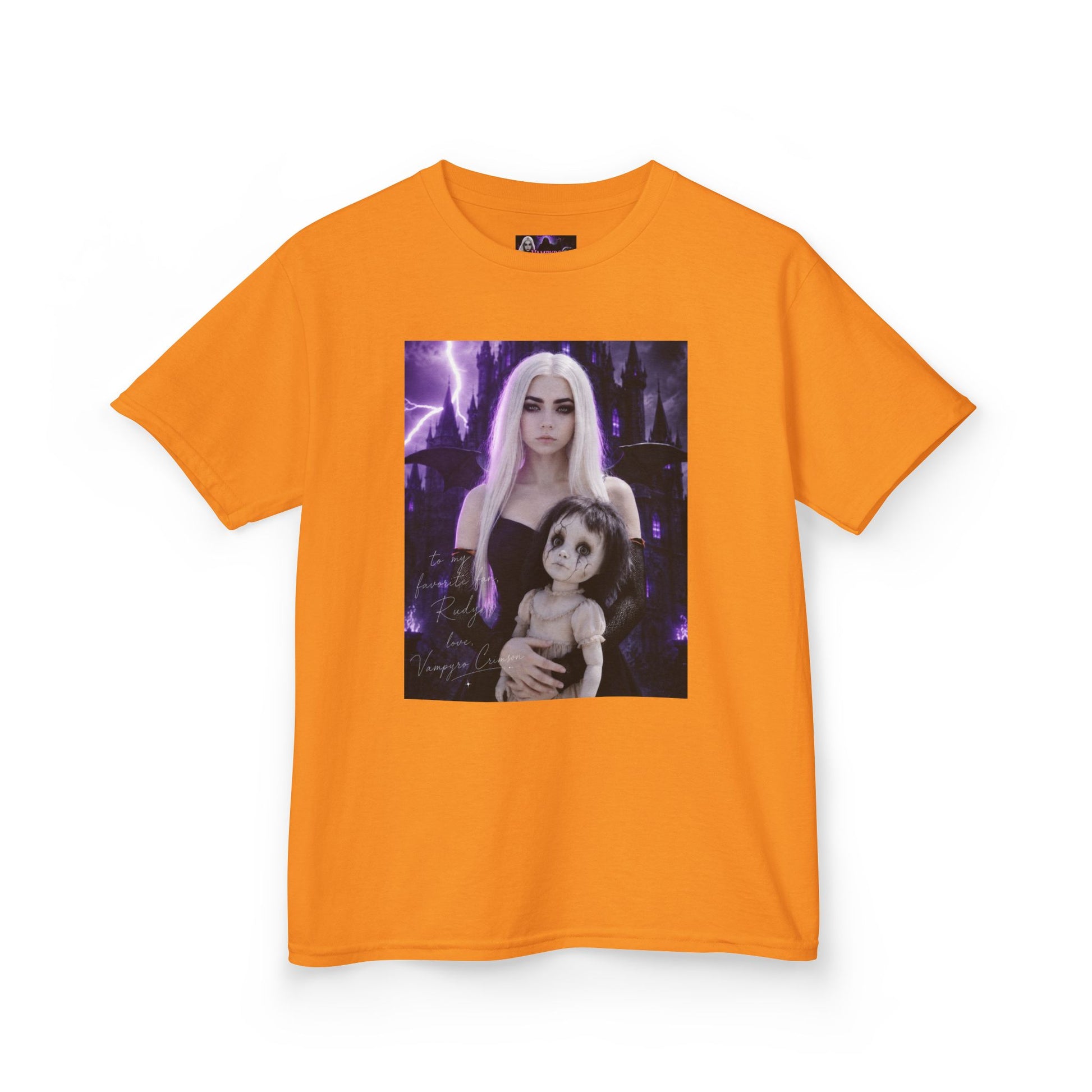 Vampyro Crimson “Haunted Music Box” Official Kids Tee – Gothic Doll Edition
