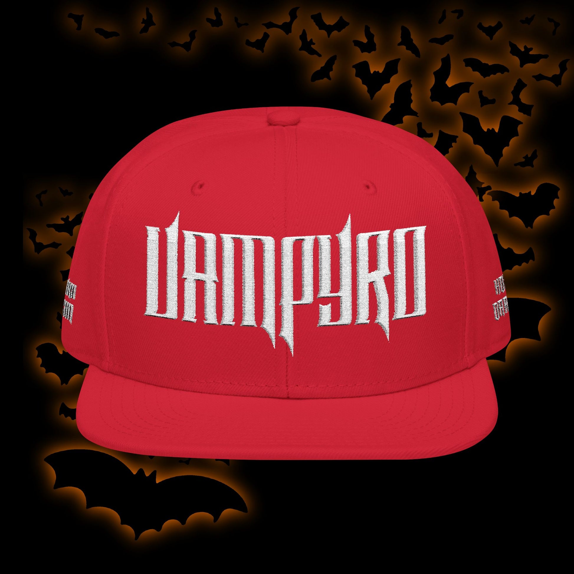 Vampyro Crimson Embroidered Snapback Hat