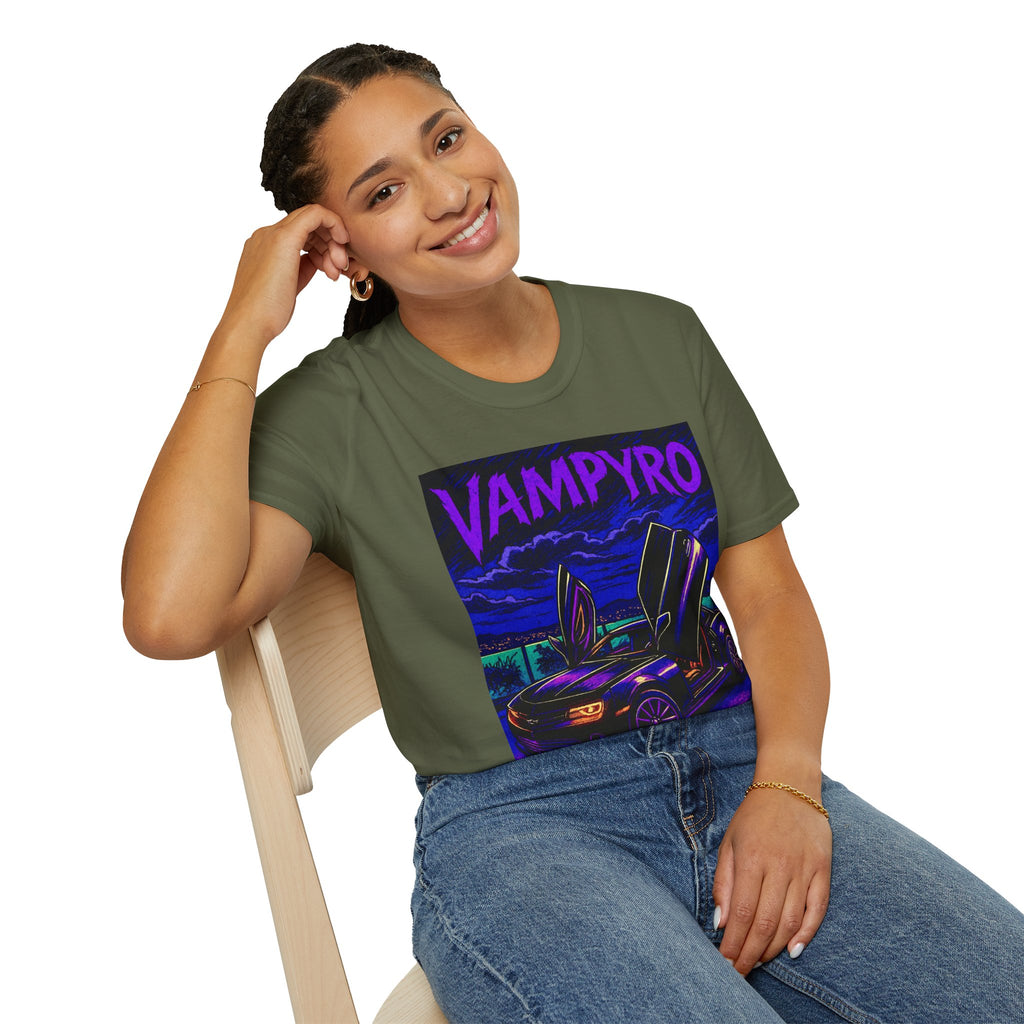 Vampyro Camaro Collectors T-Shirt, Graphic Tee for Car Lovers, Unisex T-Shirt, Retro Car Apparel, Gift for Auto Enthusiasts