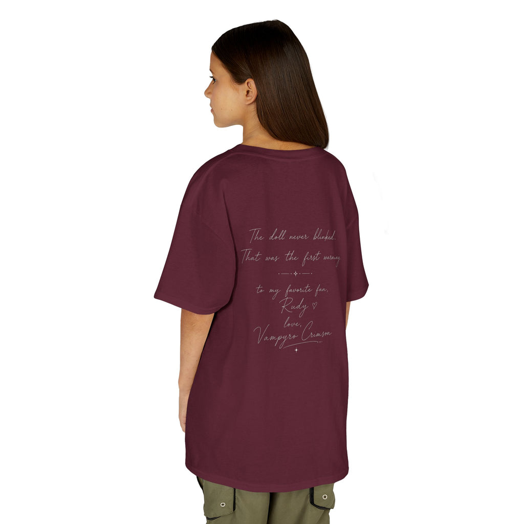 Vampyro Crimson – Haunted Music Box Kids Gothic Horror T-Shirt