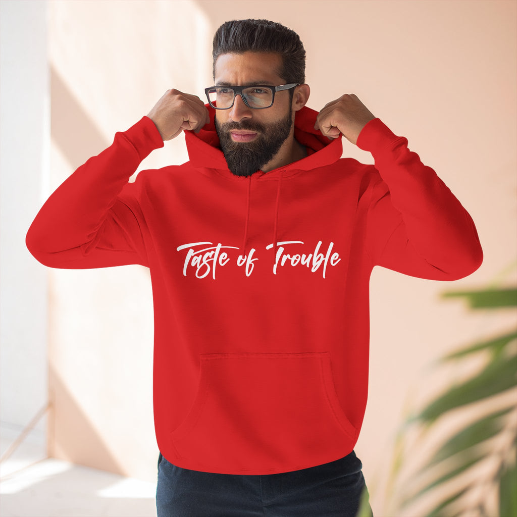 Taste of Trouble Fleece Pullover, Cozy Gift for Women, Casual Wear, Motivational Apparel, Holiday Gift